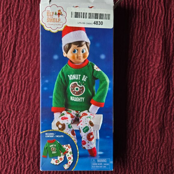 Elf on the Shelf Donut Be Naughty Doll 2 Piece Set for Christmas Memories (NWT) - Picture 1 of 5